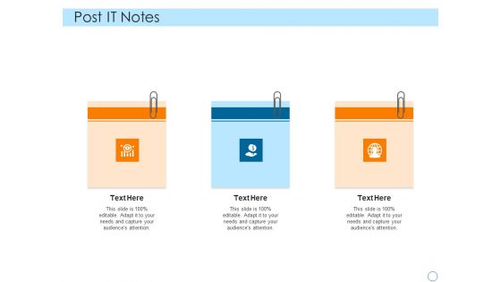 Seed Funding Pitch Deck Post It Notes Background PDF