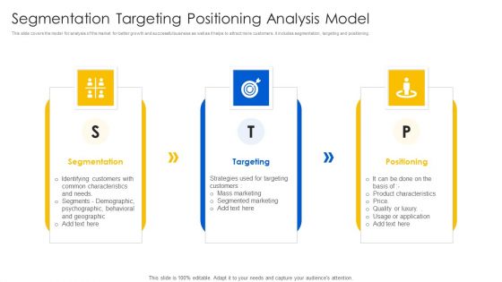 Segmentation Targeting Positioning Analysis Model Professional PDF