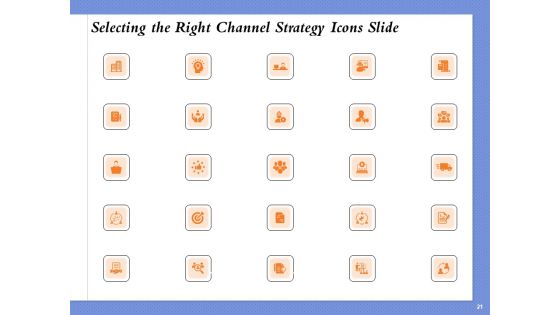 Selecting The Right Channel Strategy Ppt PowerPoint Presentation Complete Deck With Slides