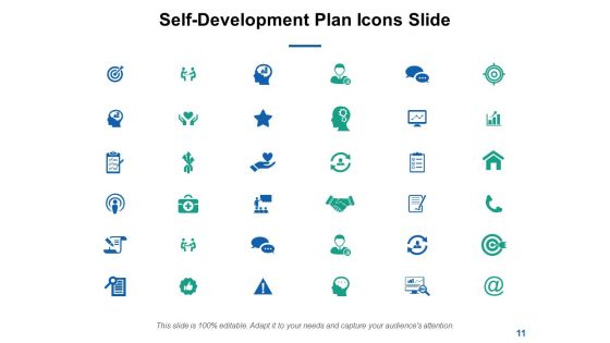 Self Development Plan Ppt PowerPoint Presentation Complete Deck With Slides