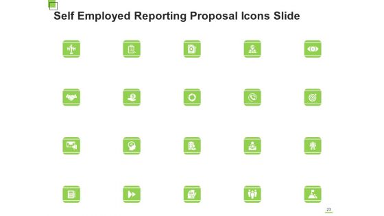 Self Employed Reporting Proposal Ppt PowerPoint Presentation Complete Deck With Slides