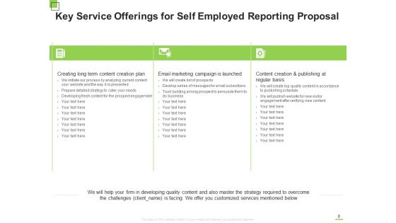 Self Employed Reporting Proposal Ppt PowerPoint Presentation Complete Deck With Slides