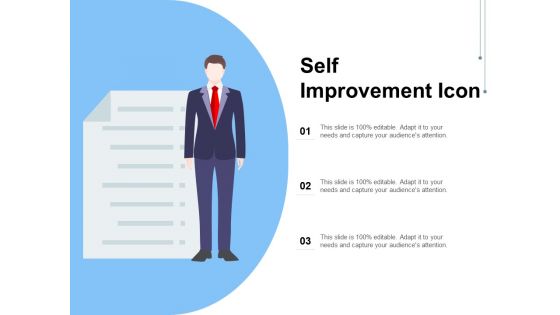 Self Improvement Icon Ppt PowerPoint Presentation Infographics Professional PDF Self Improvement Icon Ppt PowerPoint Presentation Infographics Professional PDF