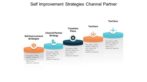Self Improvement Strategies Channel Partner Strategy Transition Plans Ppt PowerPoint Presentation Diagram Lists