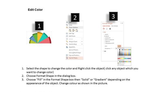Semicircle Infographic For Six Options Display Powerpoint Templates