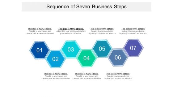Sequence Of Seven Business Steps Ppt PowerPoint Presentation Gallery Ideas