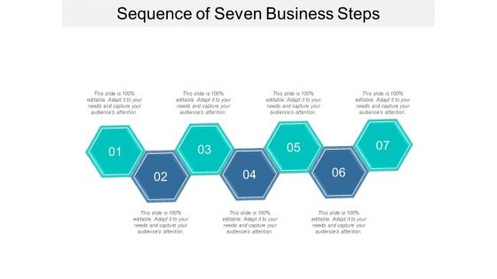 Sequence Of Seven Business Steps Ppt PowerPoint Presentation Layouts Rules