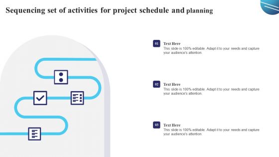 Sequencing Set Of Activities For Project Schedule And Planning Background PDF