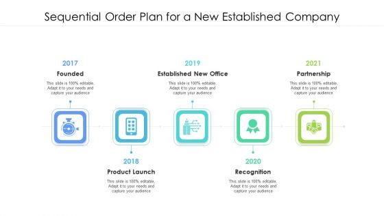 Sequential Order Plan For A New Established Company Ppt PowerPoint Presentation File Templates PDF