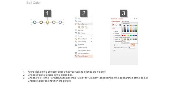 Sequential Timeline Diagram With Percentage Values Powerpoint Slides