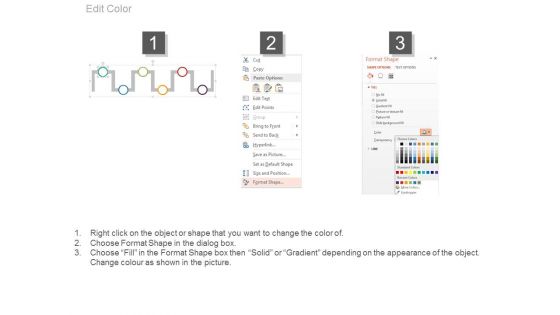 Sequential Timeline With Years For Target Management Powerpoint Slides