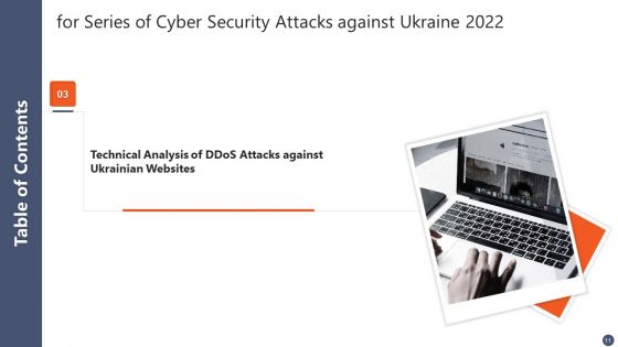 Series Of Cyber Security Attacks Against Ukraine 2022 Ppt PowerPoint Presentation Complete With Slides
