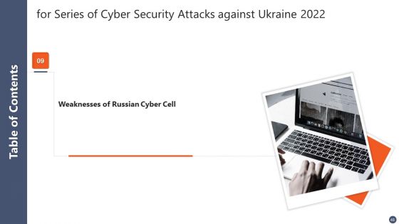 Series Of Cyber Security Attacks Against Ukraine 2022 Ppt PowerPoint Presentation Complete With Slides