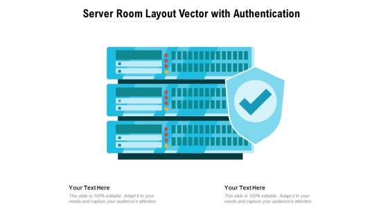 Server Room Layout Vector With Authentication Ppt PowerPoint Presentation Gallery Pictures PDF