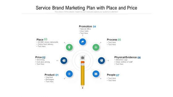 Service Brand Marketing Plan With Place And Price Ppt PowerPoint Presentation Gallery Elements PDF