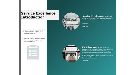 service excellence introduction ppt powerpoint presentation outline file formats