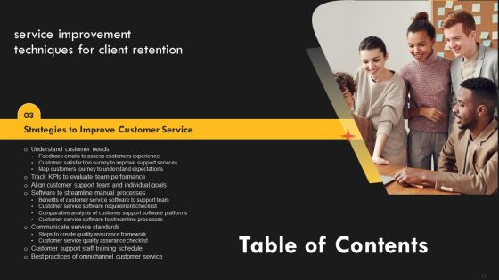 Service Improvement Techniques For Client Retention Ppt PowerPoint Presentation Complete Deck With Slides