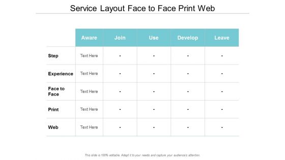 Service Layout Face To Face Print Web Ppt Powerpoint Presentation Inspiration Pictures