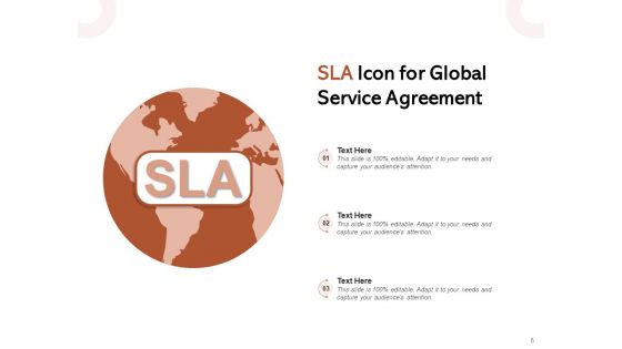 Service Level Agreement Icons Service Provider Customer Support Ppt PowerPoint Presentation Complete Deck