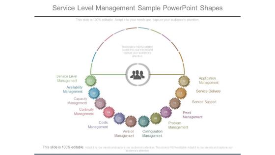 Service Level Management Sample Powerpoint Shapes