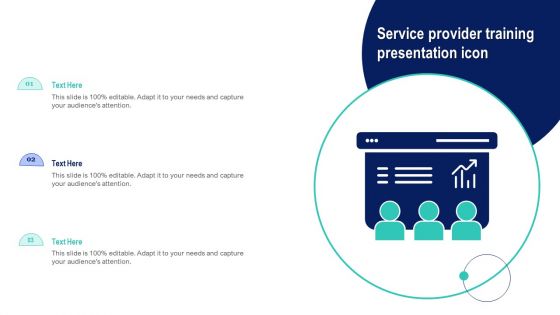 Service Provider Training Presentation Icon Topics PDF