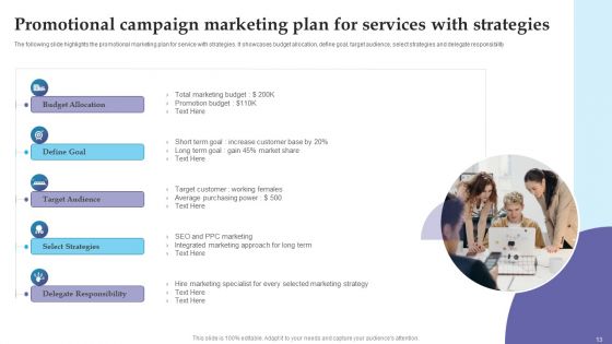 Services Promotional Campaign Ppt PowerPoint Presentation Complete With Slides
