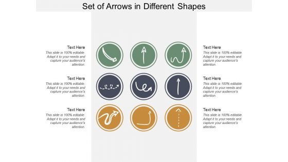 Set Of Arrows In Different Shapes Ppt PowerPoint Presentation Layouts Graphics Tutorials Set Of Arrows In Different Shapes Ppt PowerPoint Presentation Layouts Graphics Tutorials