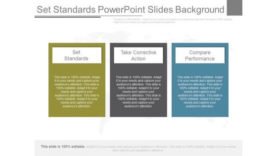 Set Standards Powerpoint Slides Background