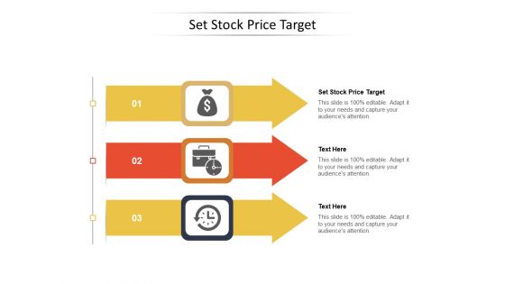 Set Stock Price Target Ppt PowerPoint Presentation Pictures Gridlines Cpb