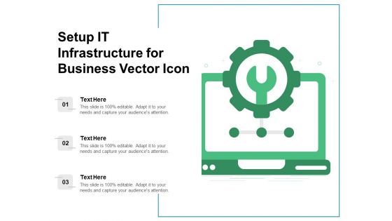 Setup IT Infrastructure For Business Vector Icon Ppt PowerPoint Presentation File Model PDF