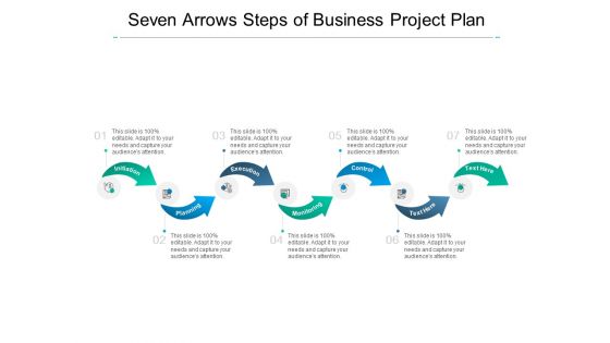 Seven Arrows Steps Of Business Project Plan Ppt PowerPoint Presentation Infographics Mockup