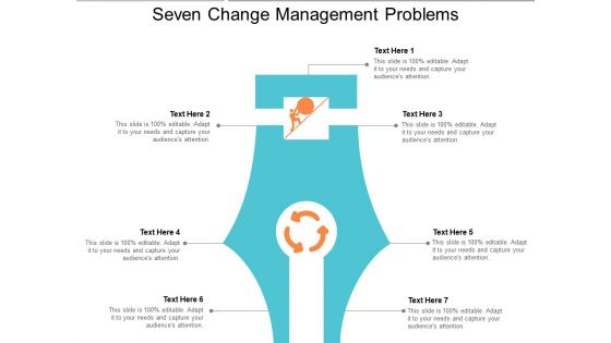 Seven Change Management Problems Ppt PowerPoint Presentation File Show