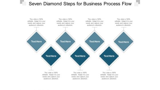 Seven Diamond Steps For Business Process Flow Ppt PowerPoint Presentation Inspiration Visuals