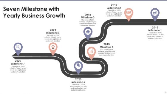 Seven Milestone Ppt PowerPoint Presentation Complete With Slides