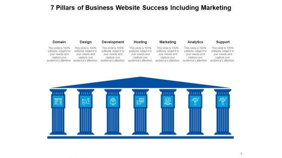 Seven Pillars PowerPoint Diagram Structure Business Growth Ppt PowerPoint Presentation Complete Deck