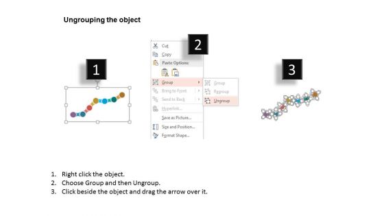 Seven Staged Linear Flow For Business Process Powerpoint Template