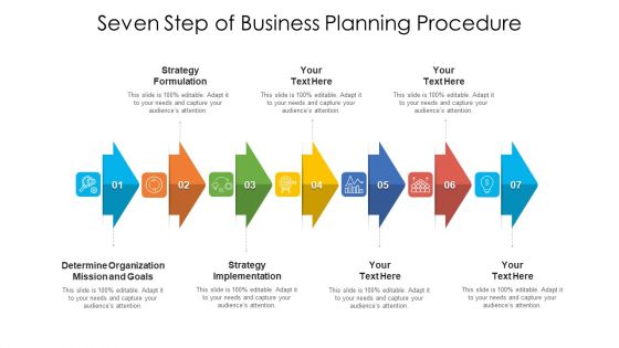 Seven Step Of Business Planning Procedure Ppt PowerPoint Presentation Gallery Slides PDF Seven Step Of Business Planning Procedure Ppt PowerPoint Presentation Gallery Slides PDF