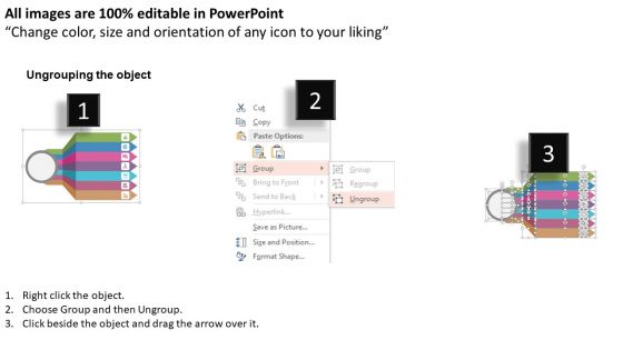 Seven Steps Linked To One Process Powerpoint Templates