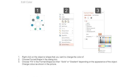Seven Steps Star Diagram Powerpoint Template