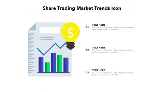 Share Trading Market Trends Icon Ppt PowerPoint Presentation Ideas Infographics PDF