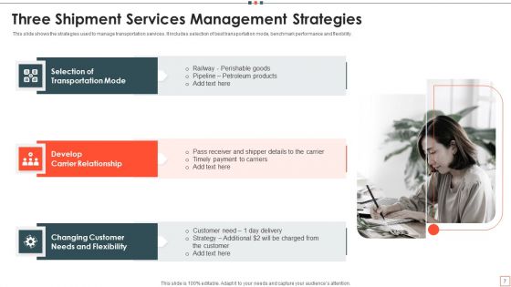 Shipment Services Ppt PowerPoint Presentation Complete Deck With Slides