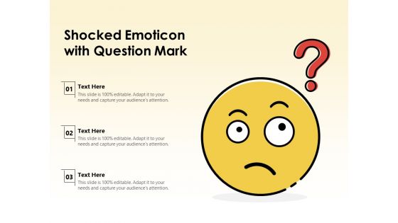 Shocked Emoticon With Question Mark Ppt PowerPoint Presentation File Styles PDF