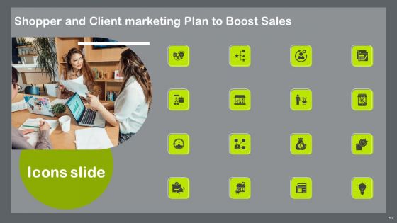 Shopper And Client Marketing Plan To Boost Sales Ppt PowerPoint Presentation Complete Deck With Slides
