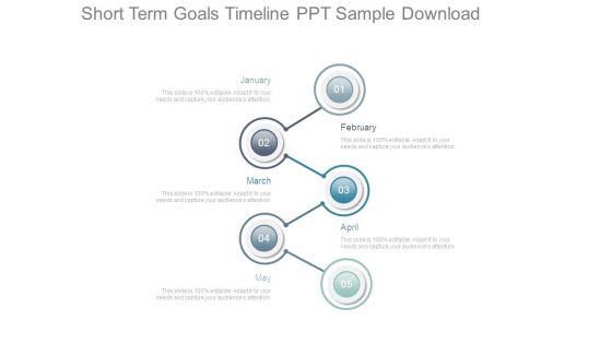 Short Term Goals Timeline Ppt Sample Download