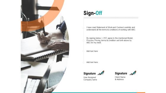 Sign Off Ppt PowerPoint Presentation Gallery Information
