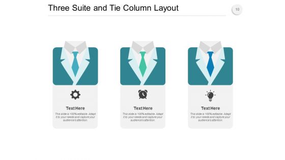 Simple Three Column CSS Layout Content Icons Strip Layout Ppt PowerPoint Presentation Complete Deck