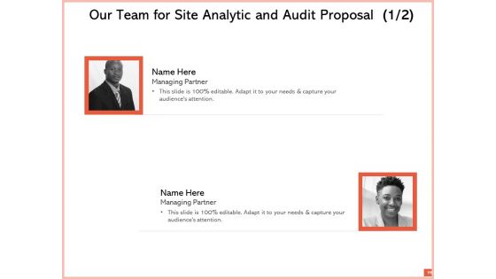 Site Analytic And Audit Proposal Ppt PowerPoint Presentation Complete Deck With Slides