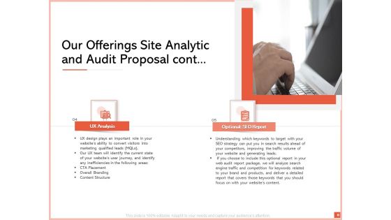 Site Analytic And Audit Proposal Ppt PowerPoint Presentation Complete Deck With Slides