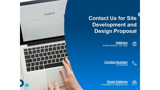 Site Development And Design Proposal Ppt PowerPoint Presentation Complete Deck With Slides