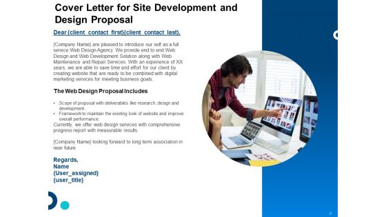 Site Development And Design Proposal Ppt PowerPoint Presentation Complete Deck With Slides